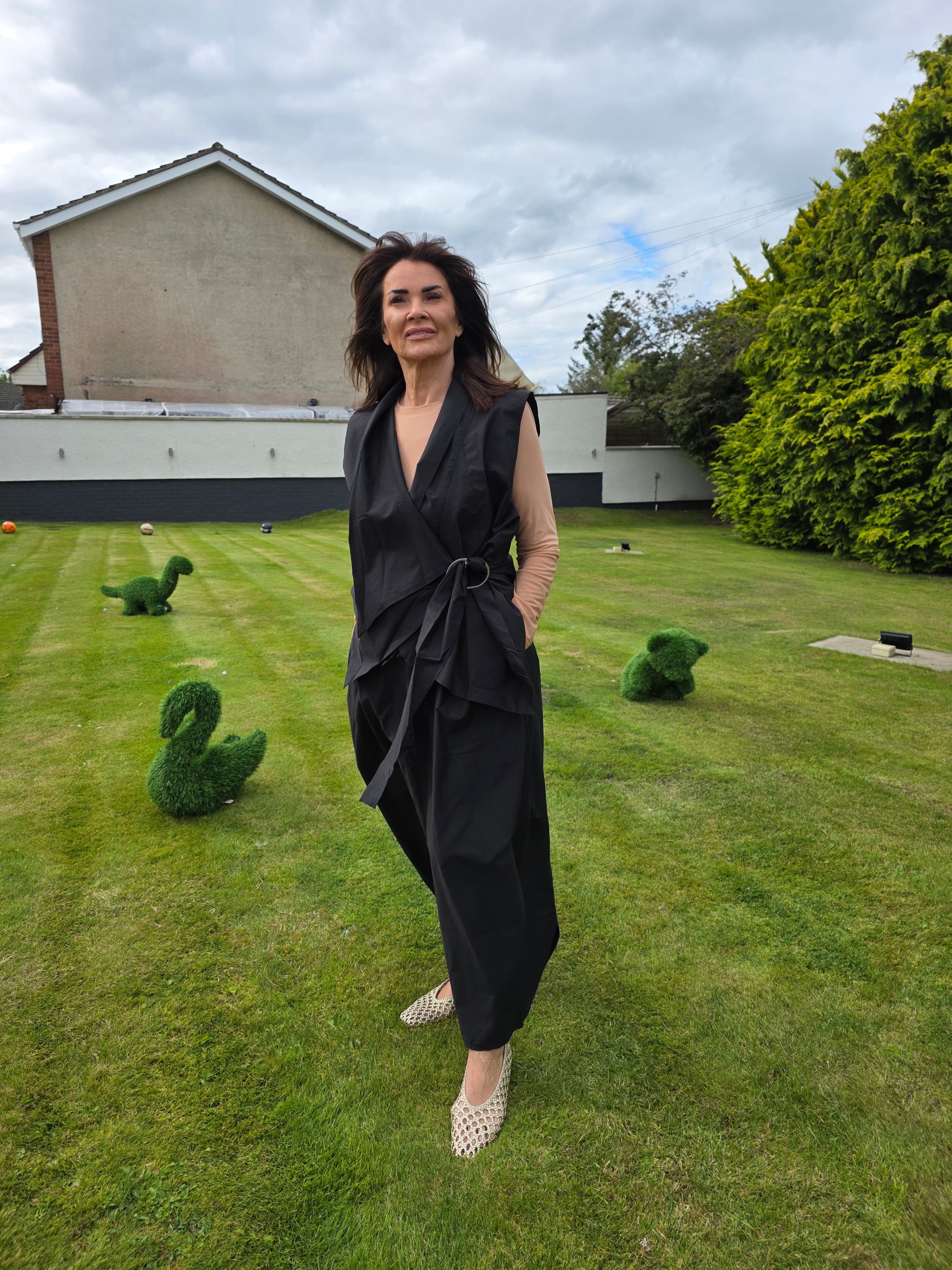 2 piece ballon trouser suit